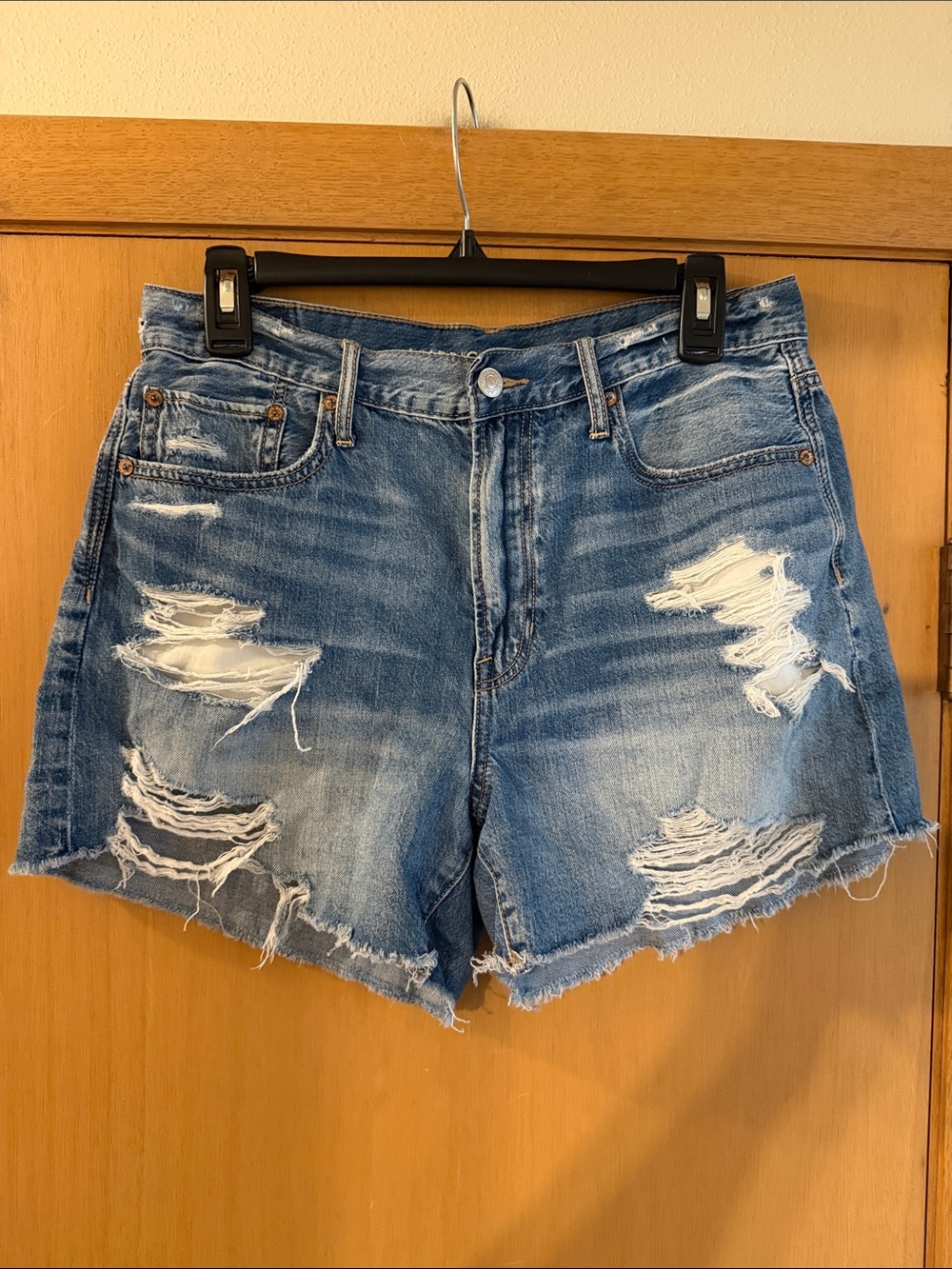 American Eagle Outfitters Women’s 90s Boyfriend Distressed Jean Shorts Size 8